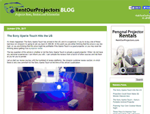 Tablet Screenshot of blog.rentourprojectors.com